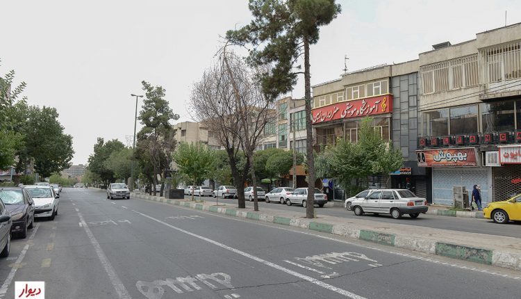 خیابانی در محله گیشا تهران
